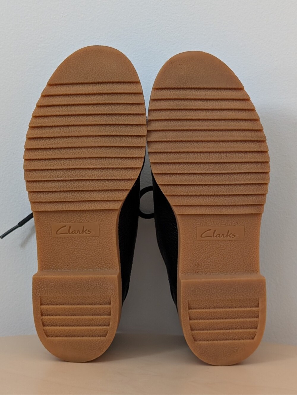 Clarks black leather platform loafers - Eden - size 6.5 - Picture 5 of 11